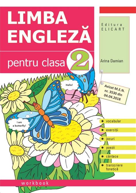 Limba Engleza Clasa 2 Caiet PDF Autor Arina Damian MsBook Ro