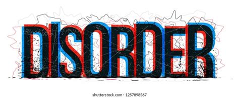 Disorder Word Vector Creative Illustration Vector De Stock Libre De