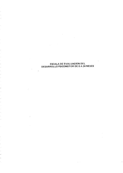 Solution Eedp Escala De Evaluaci N Del Desarrollo Psicomotor De