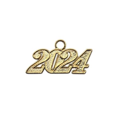 Gold Tassel Date Charm Year 2024 Endea Graduation