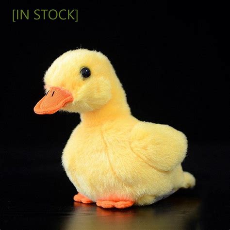 Pato Realista De Brinquedo De Pelúcia Boneca De Amarelo Shopee Brasil