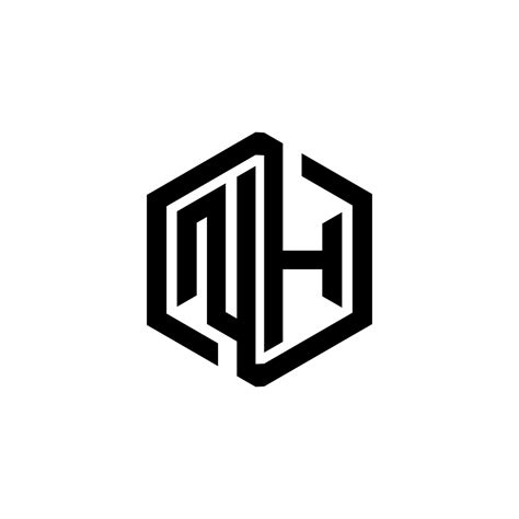 nh letter logo design  illustration vector logo calligraphy designs