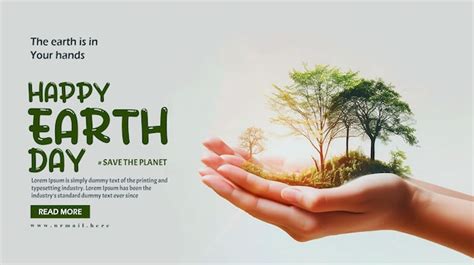 Premium PSD | World earth day environment day concept