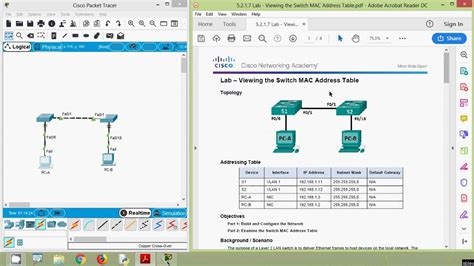 Lab Viewing The Switch Mac Address Table Youtube