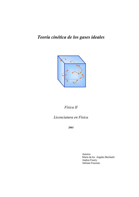 Termodinamica Teoria Cinetica De Los Gases Ideales Pdf