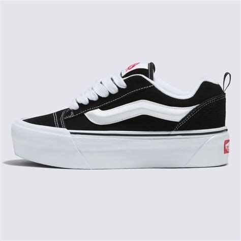 Vans Knu Stack Plateau Schuhe Schwarz Wei Ebay