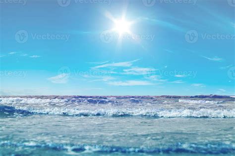 Blue Sea Waves 19575197 Stock Photo at Vecteezy