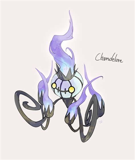 Chandelure Pokemon Drawn By Nigiri Ngr24 Danbooru