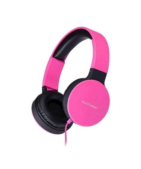 Fone De Ouvido Headphone Dobr Vel Multilaser Ph New Fun P Rosa