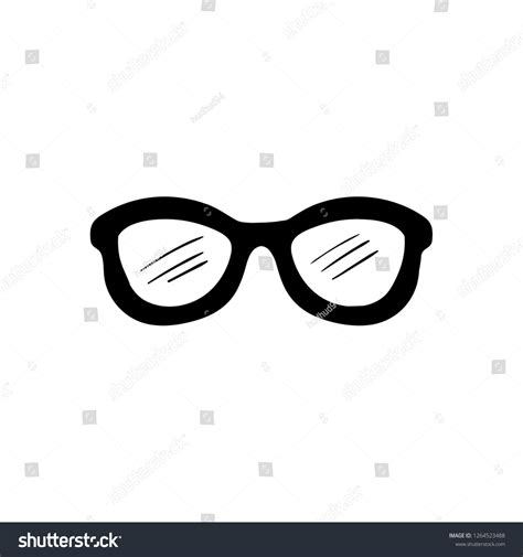 Eyeglasses Doodle Icon Vector Drawing Stock Vector Royalty Free 1264523488 Shutterstock