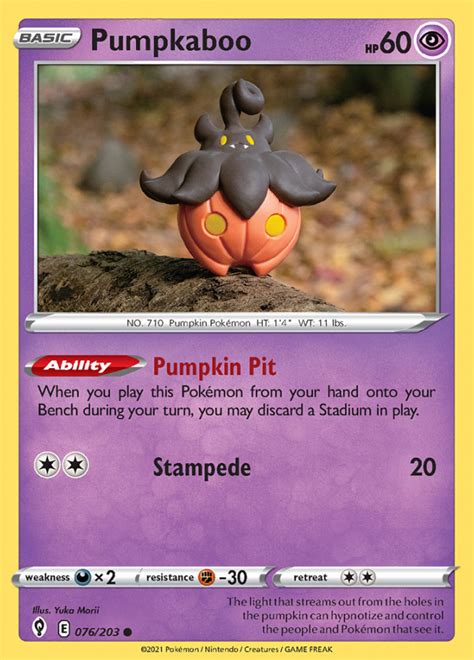 Pumpkaboo 076 203 Evolving Skies Pokemongigant Nl