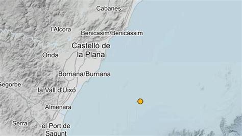 La Costa De Castell N Sufre Un Ligero Terremoto El Peri Dico Mediterr Neo