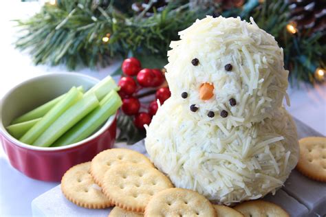 Make Ahead Snowman Cheese Ball