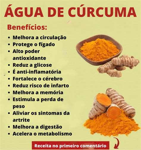 Beba 1 copo de água de cúrcuma todos os dias em jejum e estas coisas