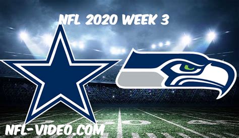 Dallas Cowboys vs Seattle Seahawks Full Game & Highlights NFL 2020 Week ...