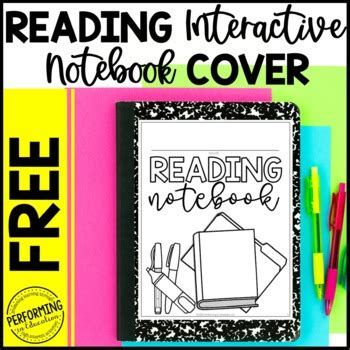 Free Reading Interactive Notebook Cover Interactive Notebook