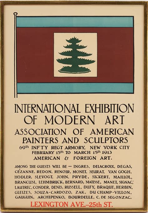 Armory Show 1913 Exhibition Poster sold at auction on 27th January