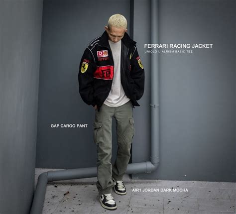 Ferrari Racing Jacket Gap Cargo Pant Air Jordan Dark Mocha