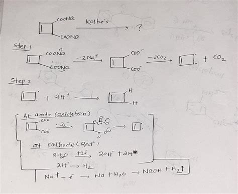 If kolbe's electrolysis would be done to this susbtrate what will be ...