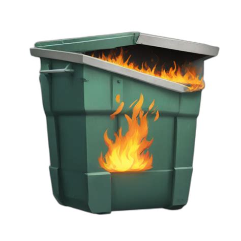 Dumpster On Fire Ai Emoji Generator