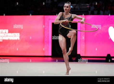 Kaleyn Boryana Bul Seen In Action During 40th Fig Rhythmic Gymnastics World Championships