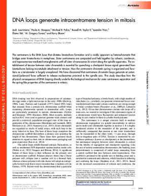 Fillable Online Compaction And Segregation Of Sister Chromatids Via