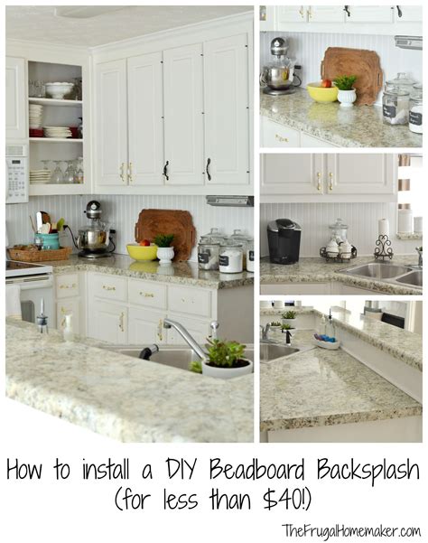 How To Install A Diy Beadboard Backsplash Kitchen Makeover