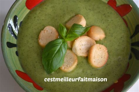 Gaspacho De Courgettes Au Basilic C Est Meilleur Fait Maison