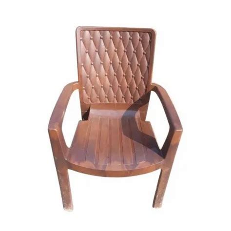 Brown With Hand Rest Arms Designer Plastic Chair 1 4 Kg At Rs 450 In