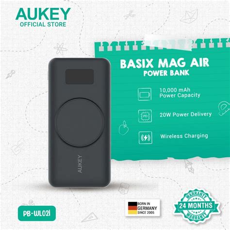 Aukey Pb Wl I Basix Magair Mah Magnetic Wireless Charging Power