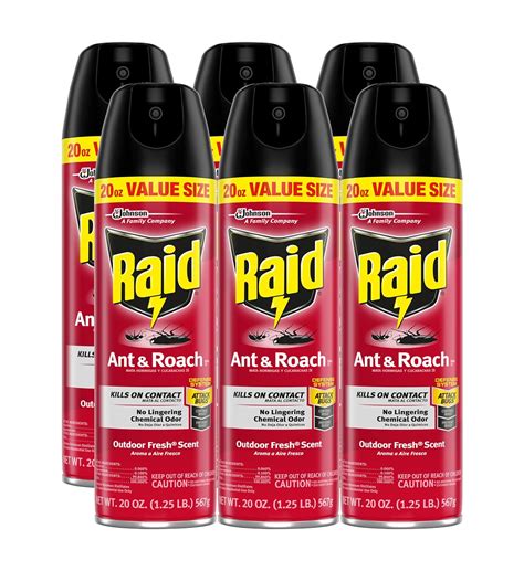 Amazon Raid Ant Roach Outdoor Fresh 20 OZ Pack Of 6 Patio