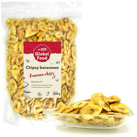 Chipsy Bananowe Banany Suszone Kg Global Food