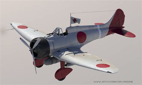 Artstation Mitsubishi A5m Claude Wip