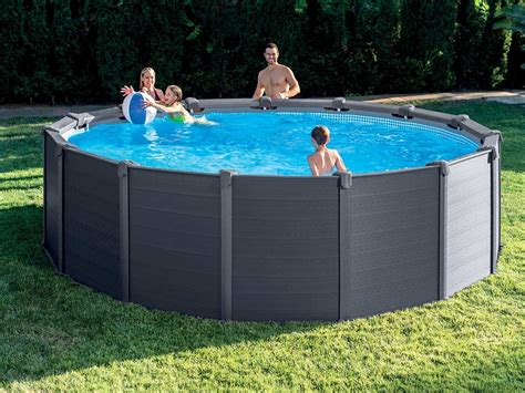 Ventes Pas Cher On Twitter Piscine Tubulaire Graphite Ronde Intex