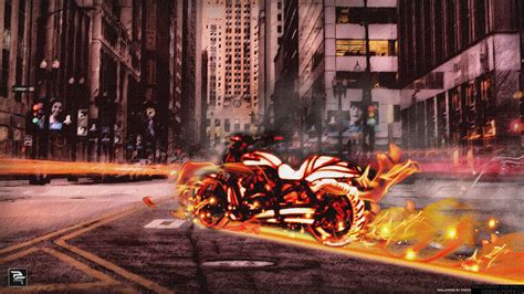 Fire Bike | HD Wallpapers
