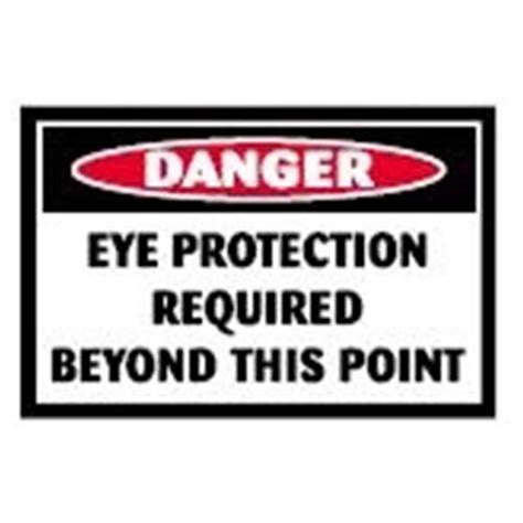 Eye Protection Required Beyond This Point Workplace Safety Sign Unishield