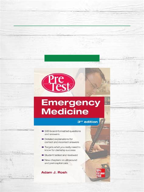 Breakthrough Read Emergency Medicine PreTest Self Assessment and Review ...