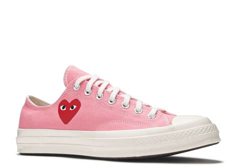 Pink Converse With Heart Ubicaciondepersonascdmxgobmx