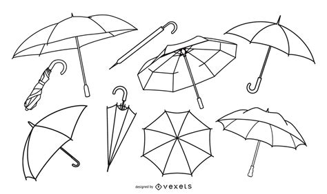 Vectores Gráficos de paraguas para descargar
