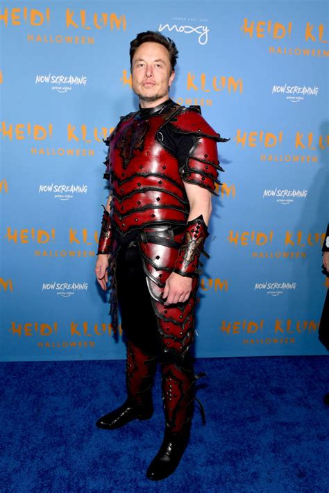 Elon Musk Gets Gothic in Warrior Costume at Heidi Klum Halloween Party