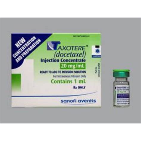 Taxotere Antineoplastic Agent Docetaxel Mg Ml Intravenous