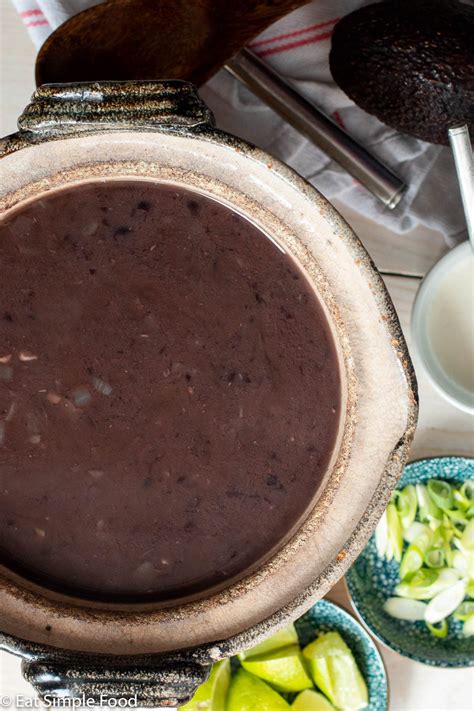 Easy Blended Black Bean Soup Recipe Video Eat Simple Food