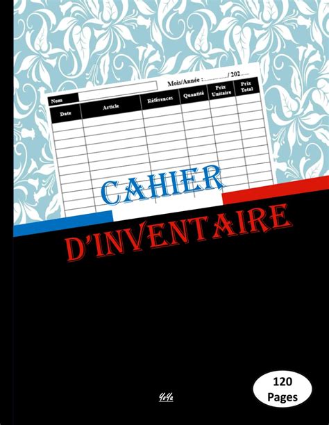 Amazon Fr Cahier D Inventaire Registre Colonnes Permet Le