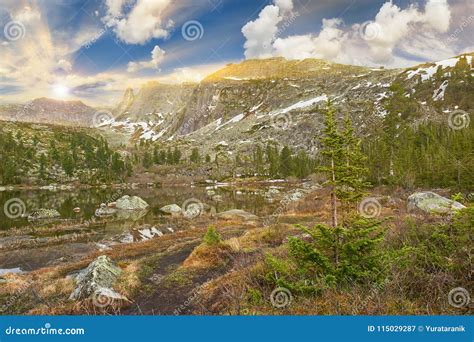 Ergaki Ridge Nature Park. Krasnoyarsk Region Russia Stock Image - Image ...