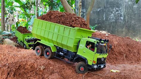 Bikin Heboh Truk Oleng Rc Dump Truk Tronton Hino Engkel Truk Gayor