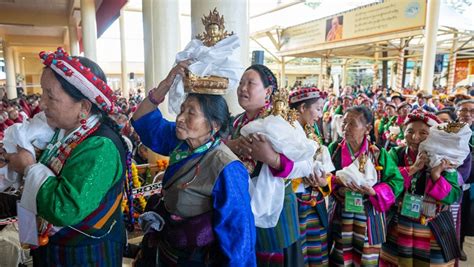 His Holiness The Dalai Lama Attends Long Life Prayer Offered By Toepa