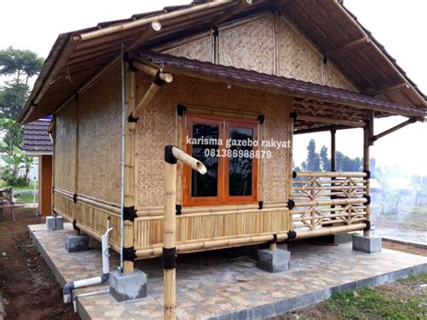 73 Foto Gambar Desain Rumah Bambu Sederhana Modern Mau Coba