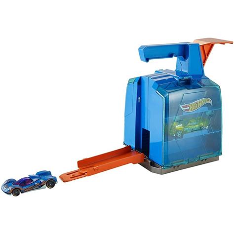 Conjunto Lan Ador E Pista Hot Wheels Track Builder Maleta Mattel