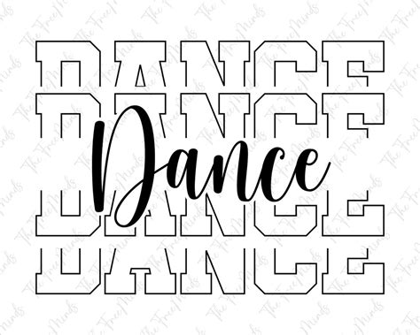 Dance Svg Stacked Svg Digital Download Dance Life Svg Etsy