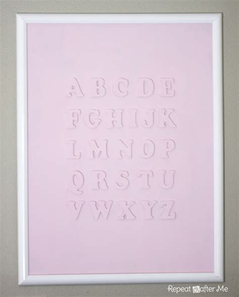 DIY Alphabet Wall Art - Repeat Crafter Me